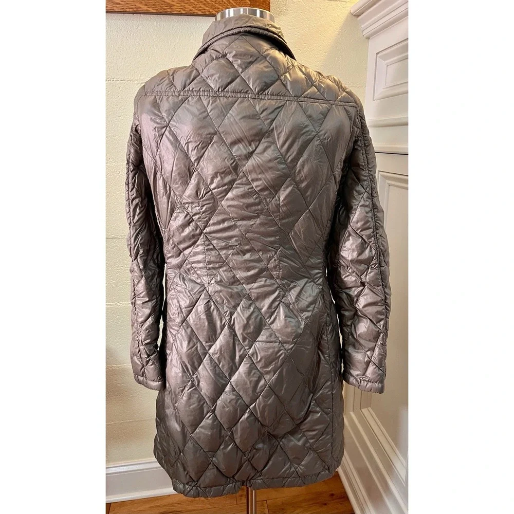 Jan Mayen Beige Goose Down Long Puffer Jacket Italian Size 46 (US‎ 12)